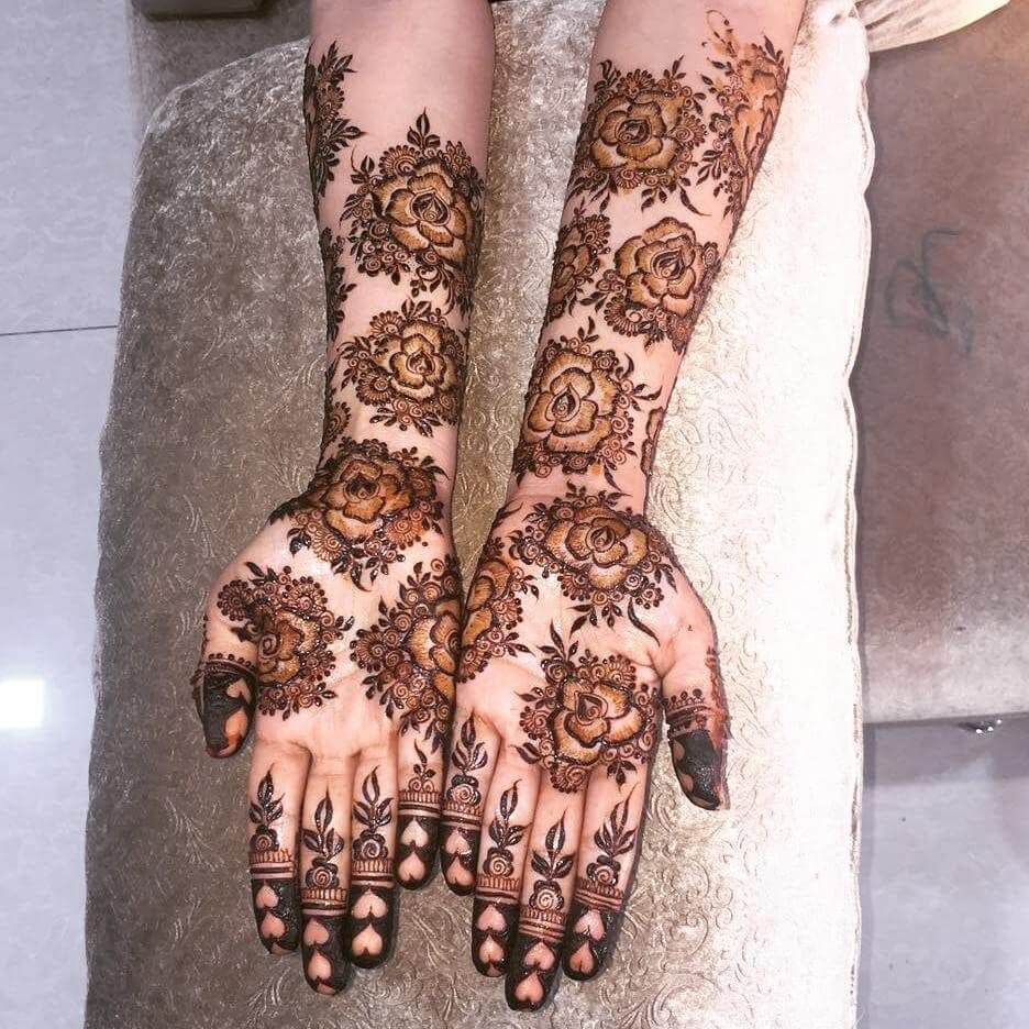 87+ New Latest Rose Mehndi Design (2025) 15 new latest rose mehndi design
