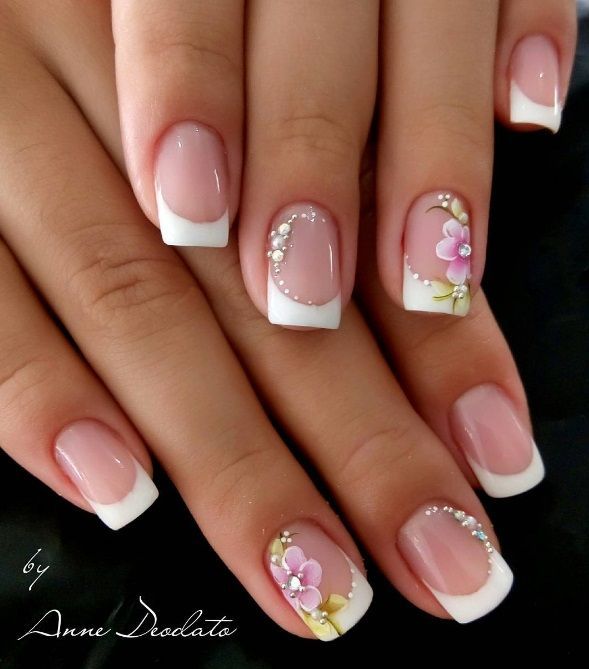 spring french nails