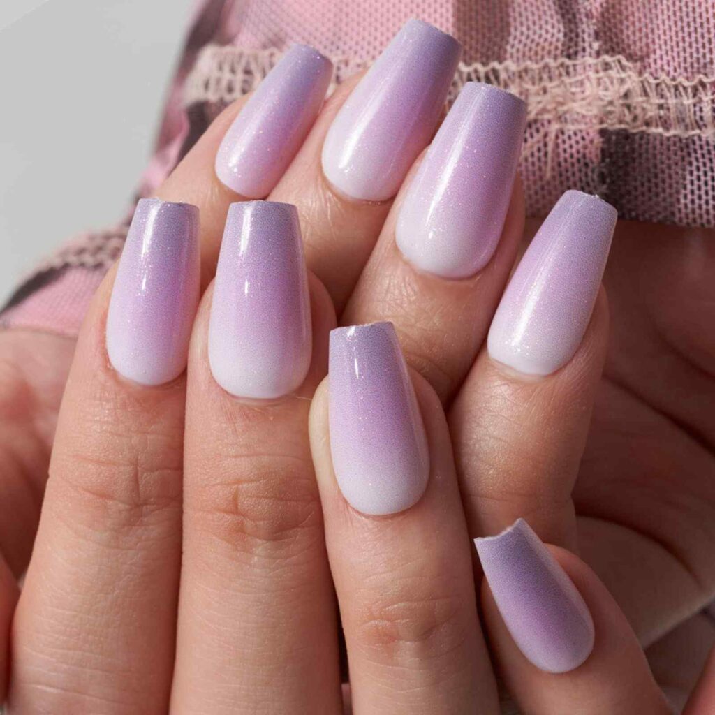 Purple Winter Nail Design Ideas