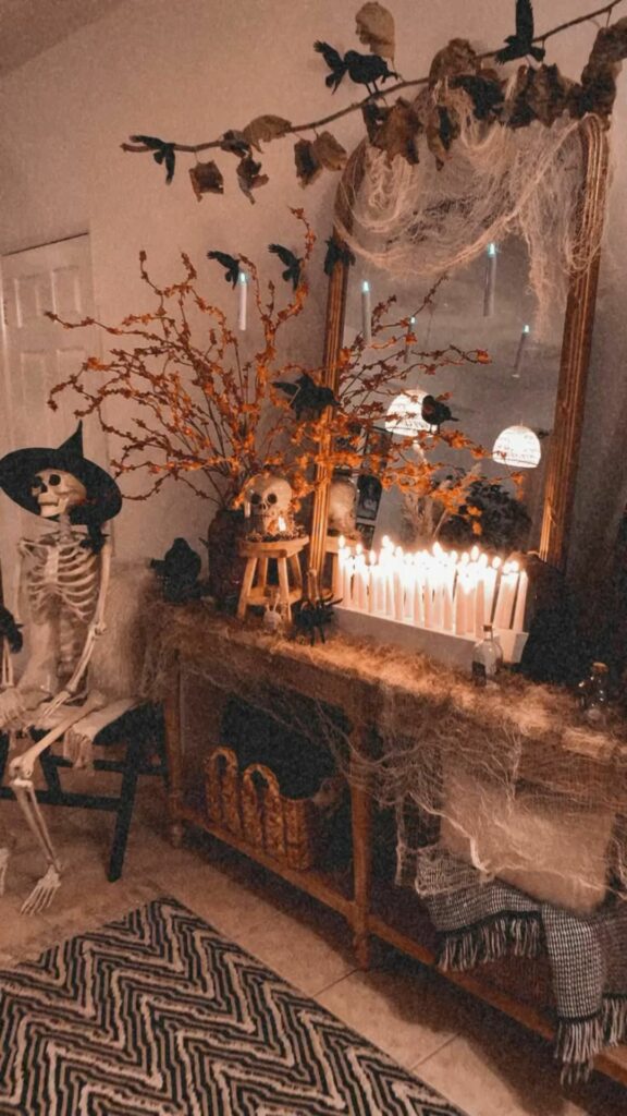 rustic witchy halloween decor ideas