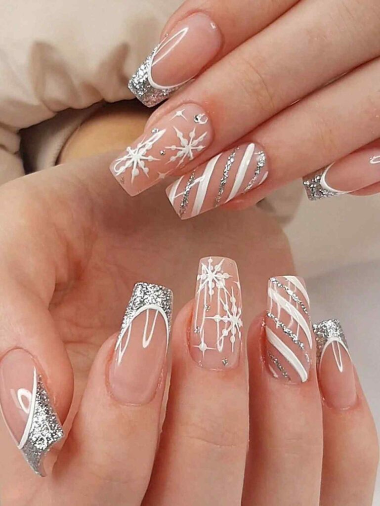 Snowflake Nails