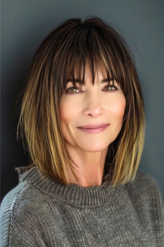 54 Stunning Long Layered Hair with Bangs Styles: From Straight to Curtain 2025 37 Long Layered Hair with Bangs
