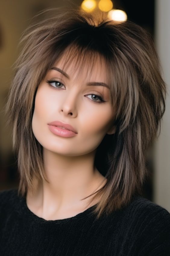 53 Chic Medium-Length Layered Haircuts: Shoulder-Length Styles & Face-Framing Layers 1 Medium-Length Layered Haircuts