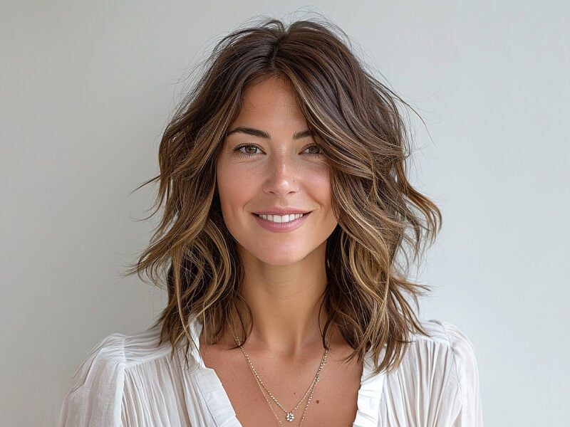 53 Chic Medium-Length Layered Haircuts: Shoulder-Length Styles & Face-Framing Layers 26 Medium-Length Layered Haircuts