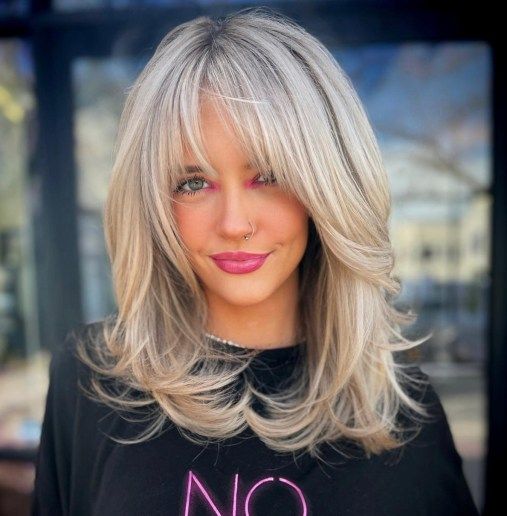 53 Chic Medium-Length Layered Haircuts: Shoulder-Length Styles & Face-Framing Layers 7 Medium-Length Layered Haircuts