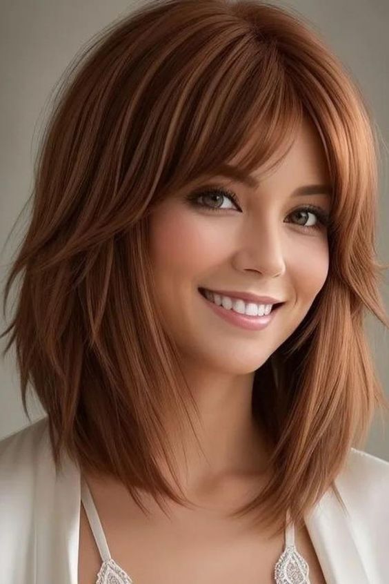 53 Chic Medium-Length Layered Haircuts: Shoulder-Length Styles & Face-Framing Layers 20 Medium-Length Layered Haircuts