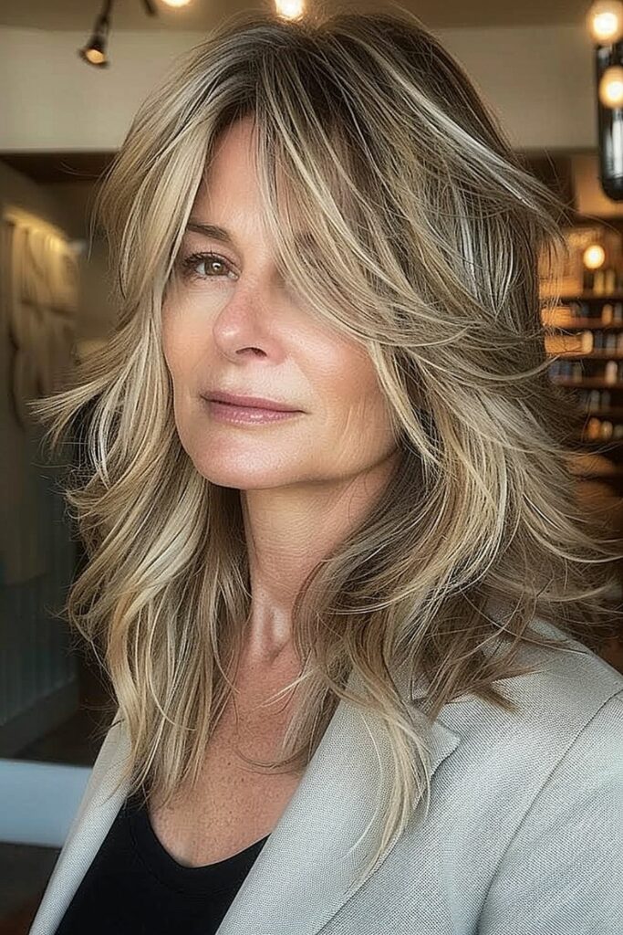 53 Chic Medium-Length Layered Haircuts: Shoulder-Length Styles & Face-Framing Layers 16 Medium-Length Layered Haircuts