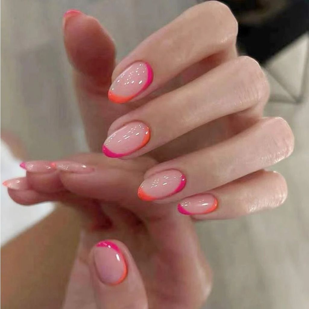 67 Stunning Orange and Pink Nail Designs 2025: Glitter, Ombre & French Tips for Summer 21 Orange and Pink Nail Designs