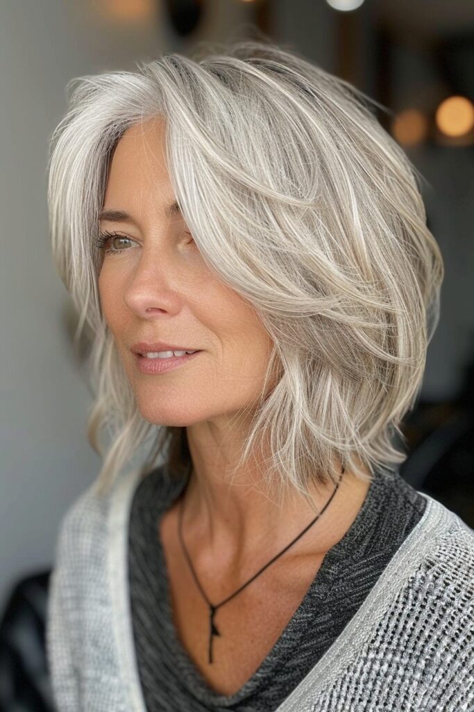 Hairstyles for Women Over 50 with Bangs