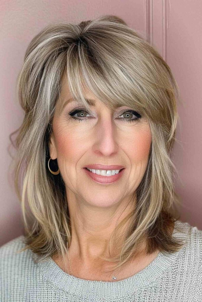Hairstyles for Women Over 50 with Bangs