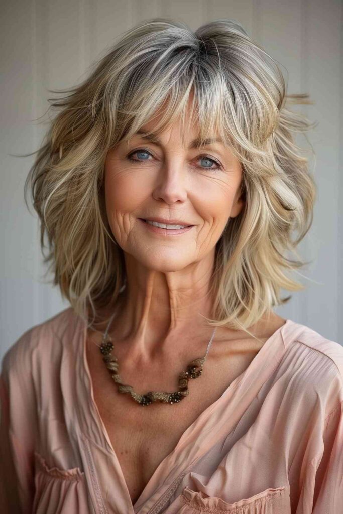 Hairstyles for Women Over 50 with Bangs