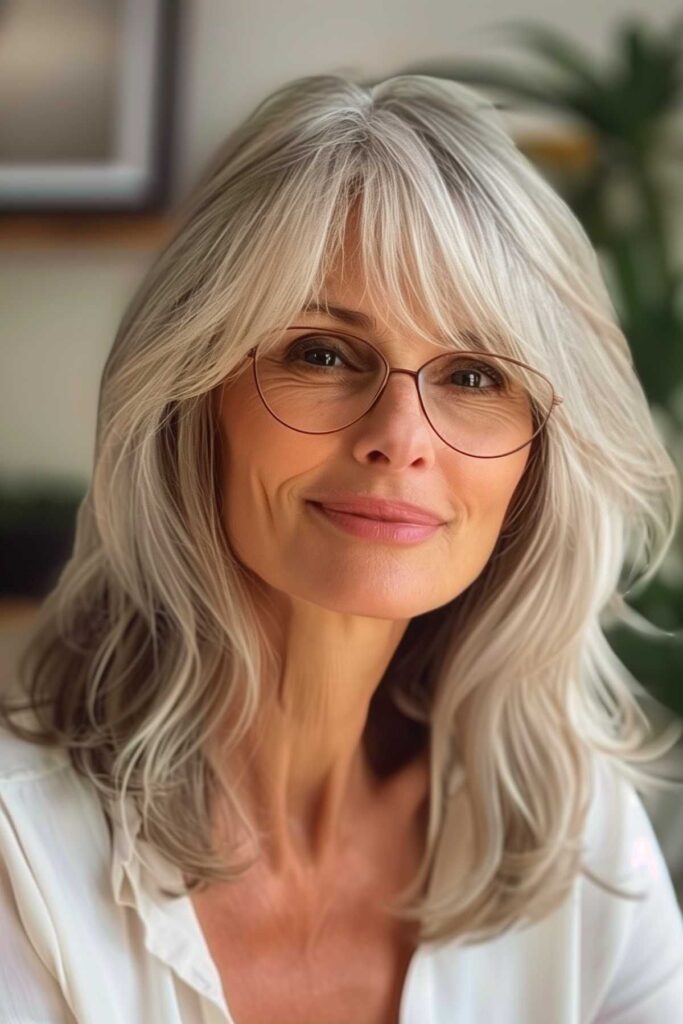 Hairstyles for Women Over 50 with Bangs