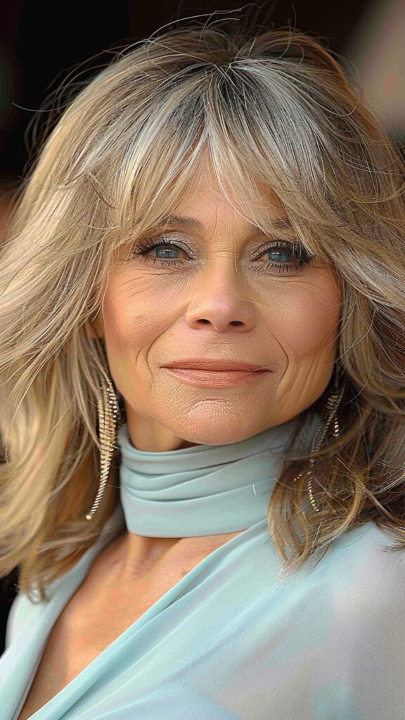 Hairstyles for Women Over 50 with Bangs