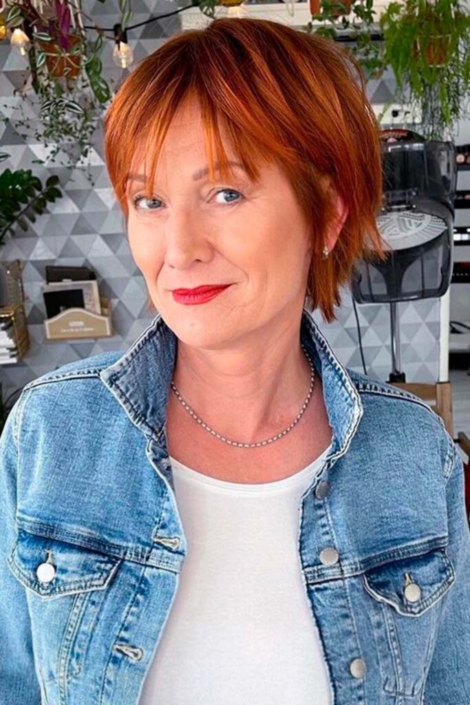 Hairstyles for Women Over 50 with Bangs
