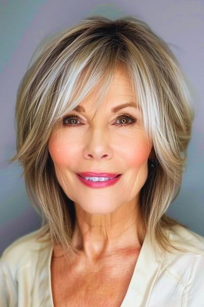 Hairstyles for Women Over 50 with Bangs
