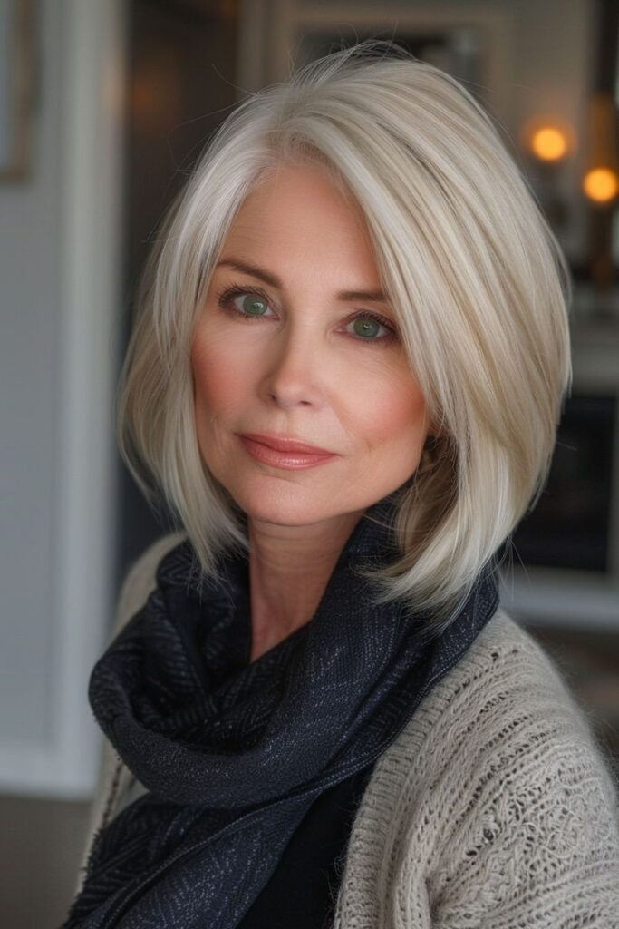 Hairstyles for Women Over 50 with Bangs