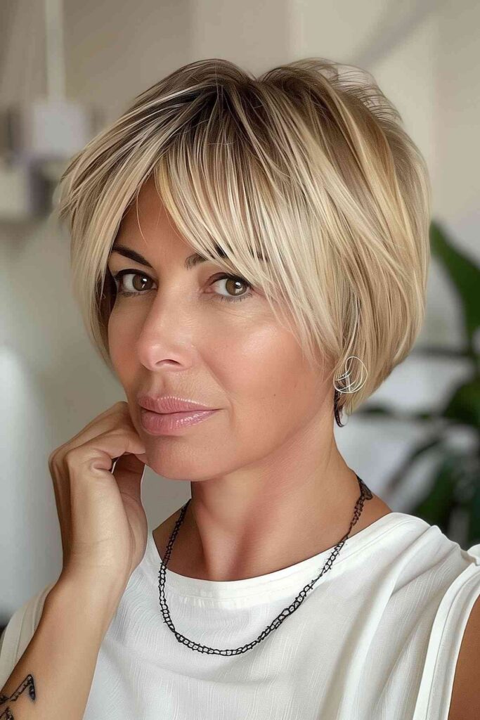 78 Trendy Short Hairstyles with Bangs: Perfect Styles for Layers, Older Ladies, and More 55 Short Hairstyles With Bangs