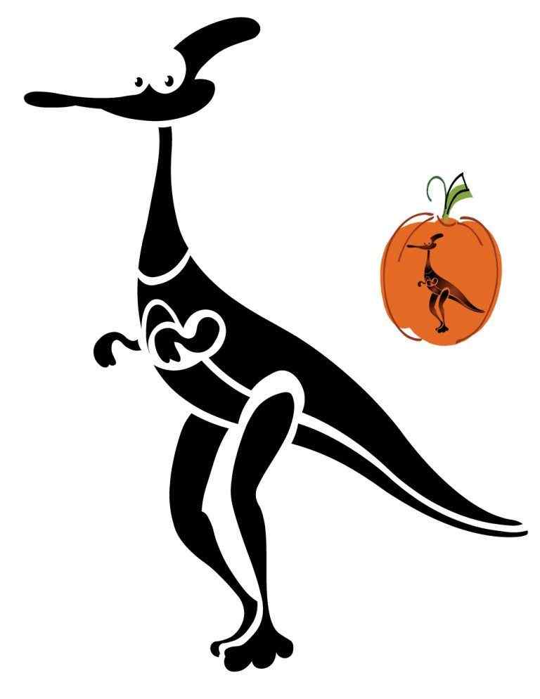 61 Creative Dinosaur Pumpkin Carving Ideas: Easy Stencils, Templates & Designs for Kids 43 Dinosaur Pumpkin Carving