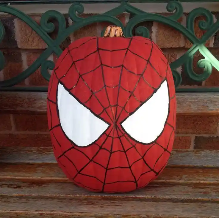 Spiderman Pumpkin Carving