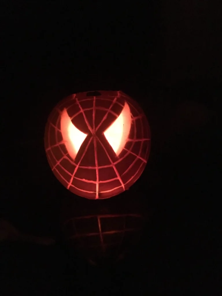 Spiderman Pumpkin Carving