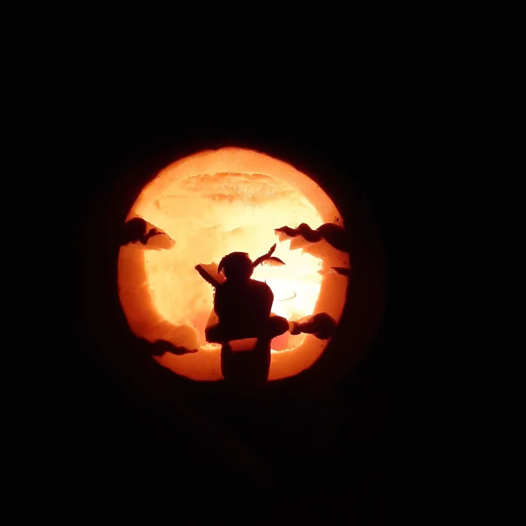 94 Epic Anime Pumpkin Carving Ideas & Stencils | Easy Templates Featuring JJK, Gojo, & More 16 Anime Pumpkin Carving