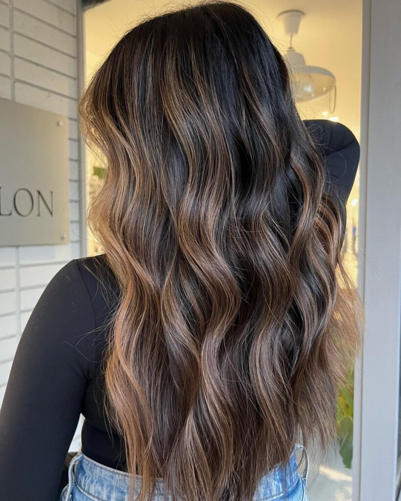 Brown Hair With Caramel Highlights