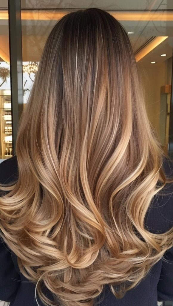 Brown Hair With Caramel Highlights