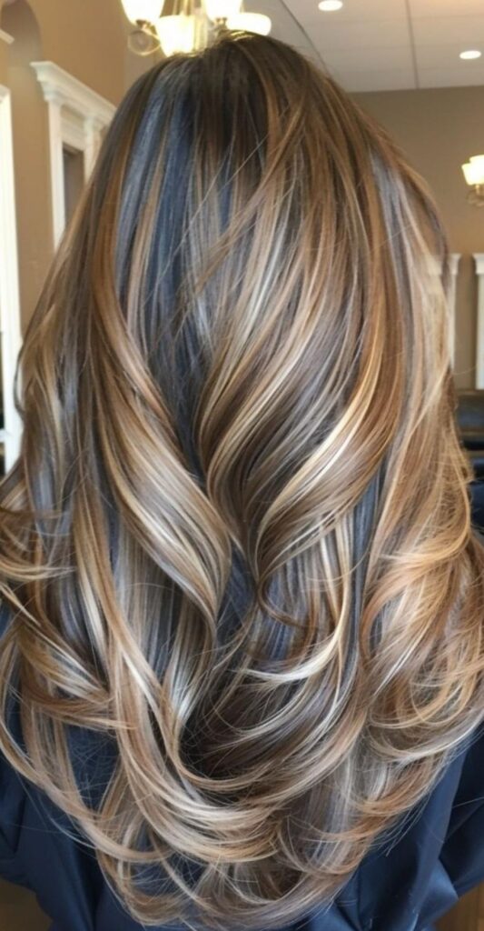 Brown Hair With Caramel Highlights
