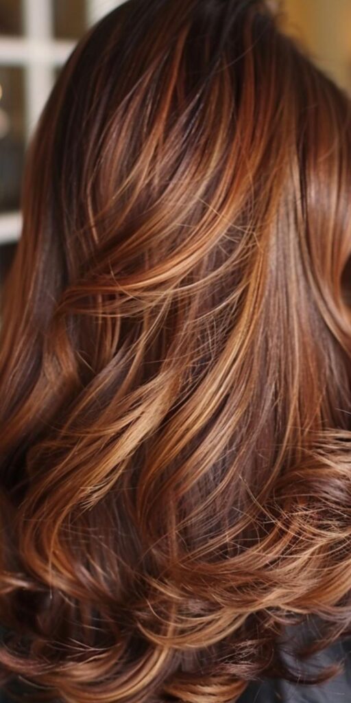 Brown Hair With Caramel Highlights