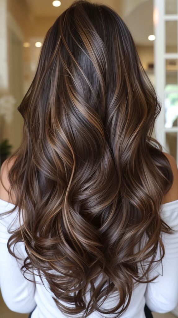Brown Hair With Caramel Highlights