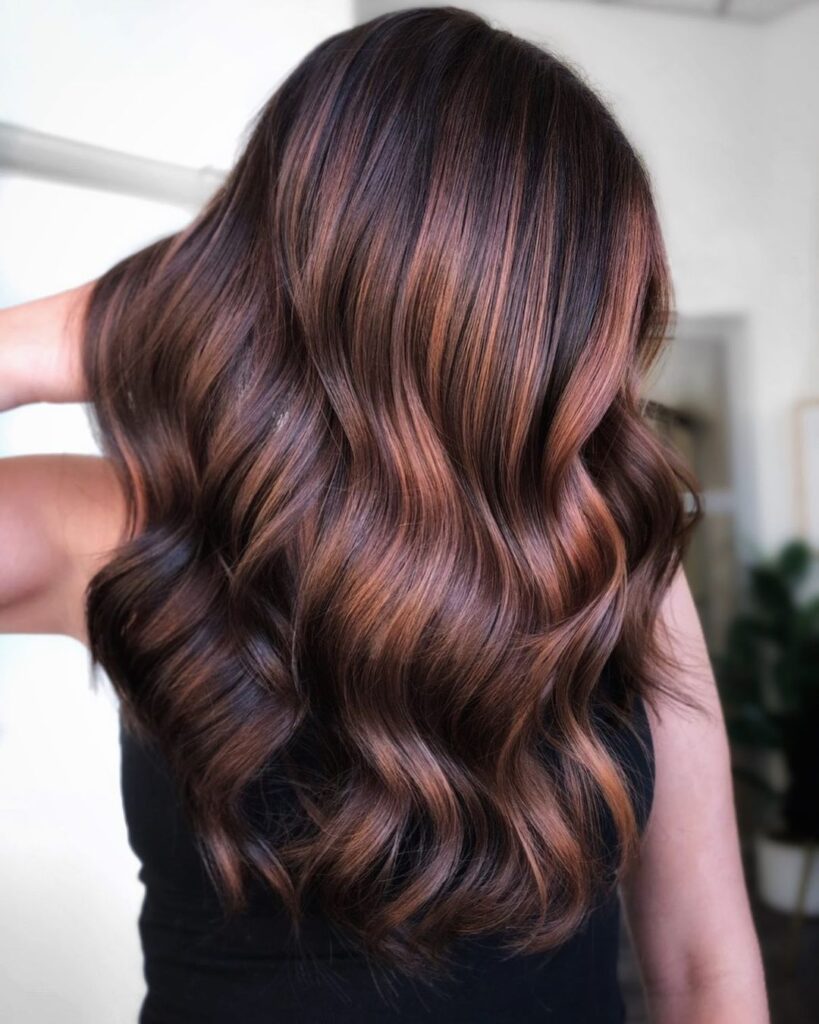 Brown Hair With Caramel Highlights