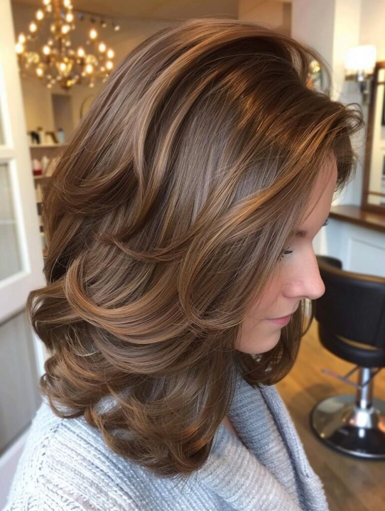 Brown Hair With Caramel Highlights