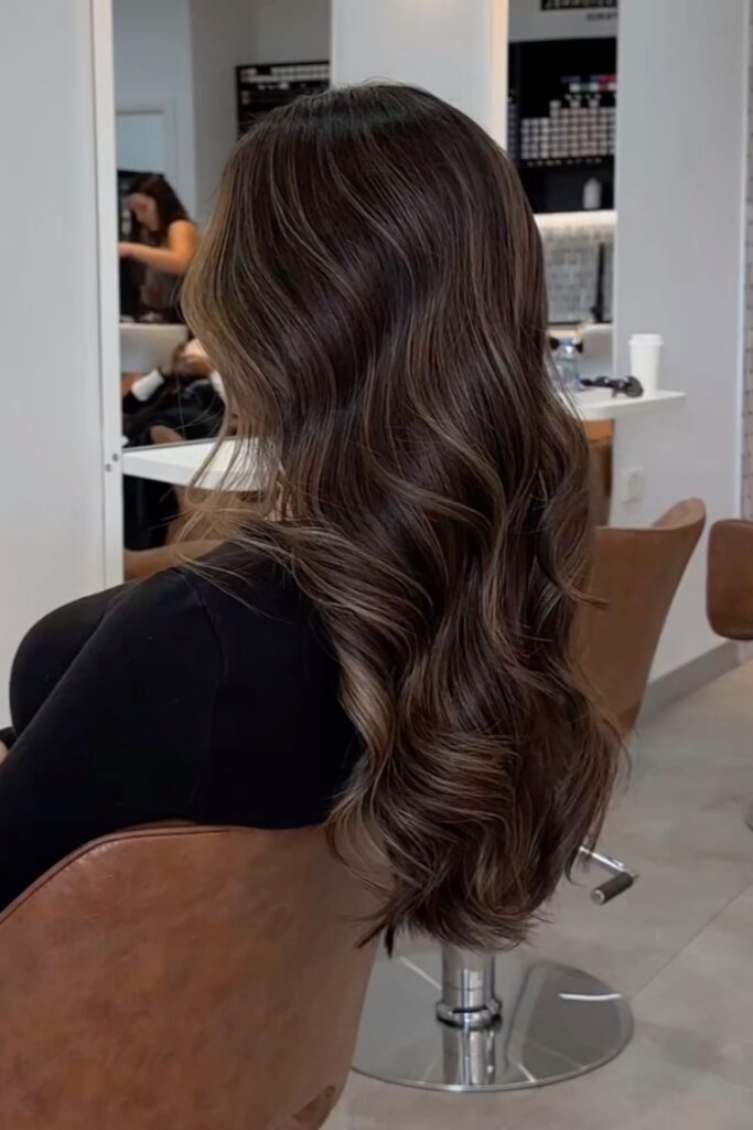 Brown Hair With Caramel Highlights