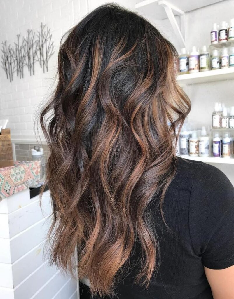 Brown Hair With Caramel Highlights