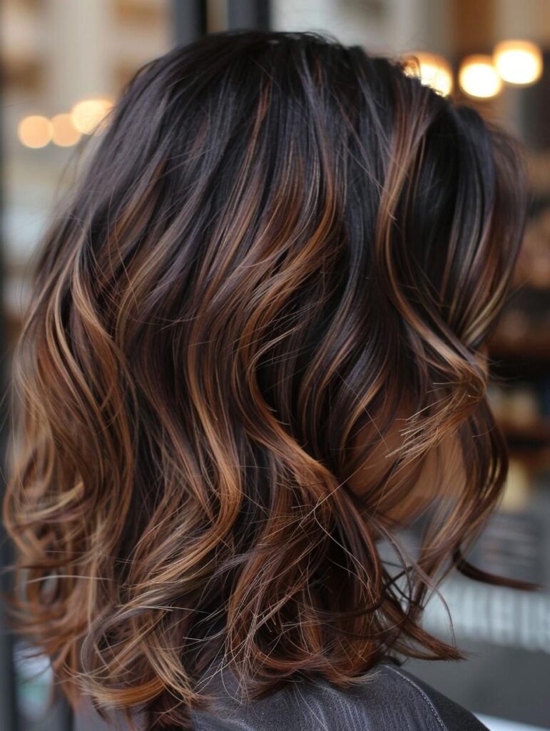 Brown Hair With Caramel Highlights