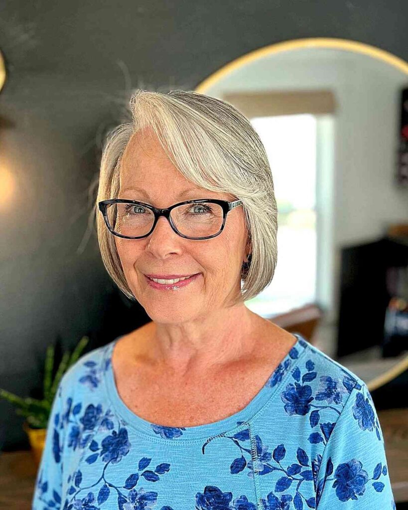 Hairstyles for Women Over 70 With Glasses