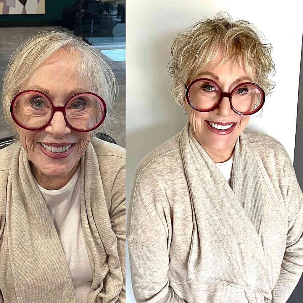 Hairstyles for Women Over 70 With Glasses