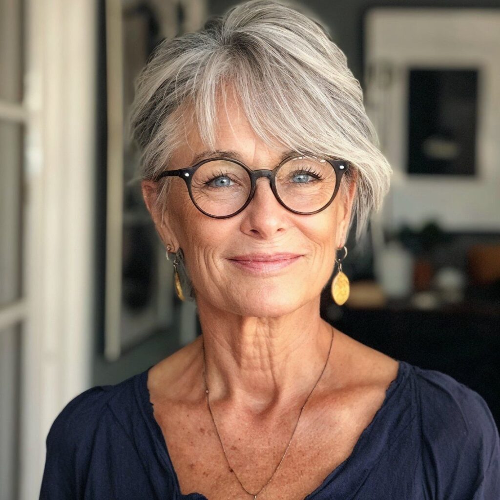 Hairstyles for Women Over 70 With Glasses