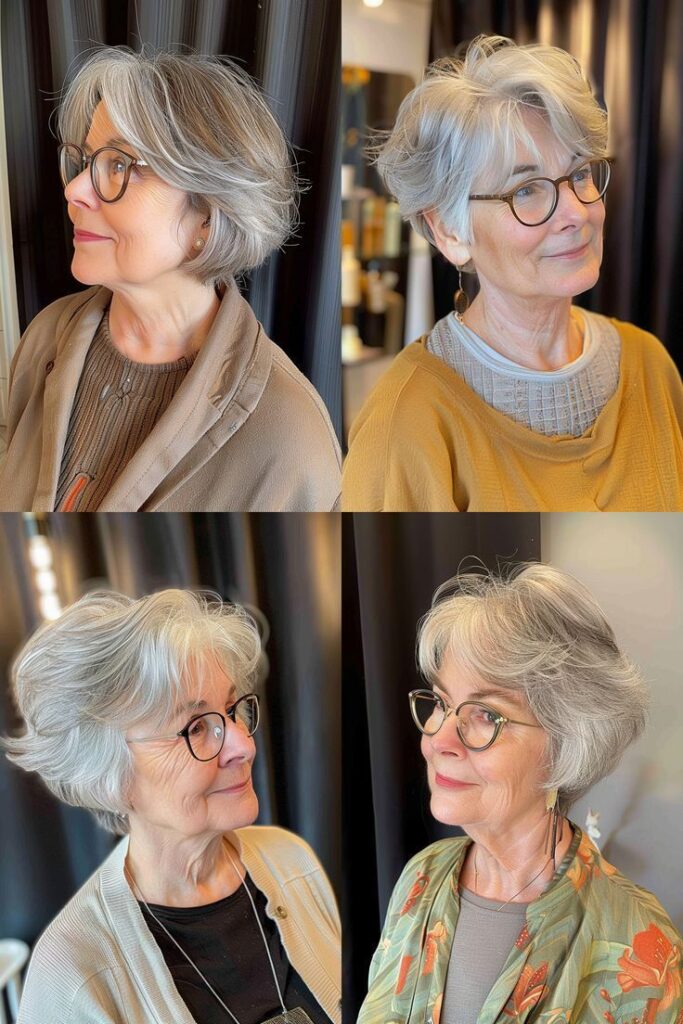 Hairstyles for Women Over 70 With Glasses