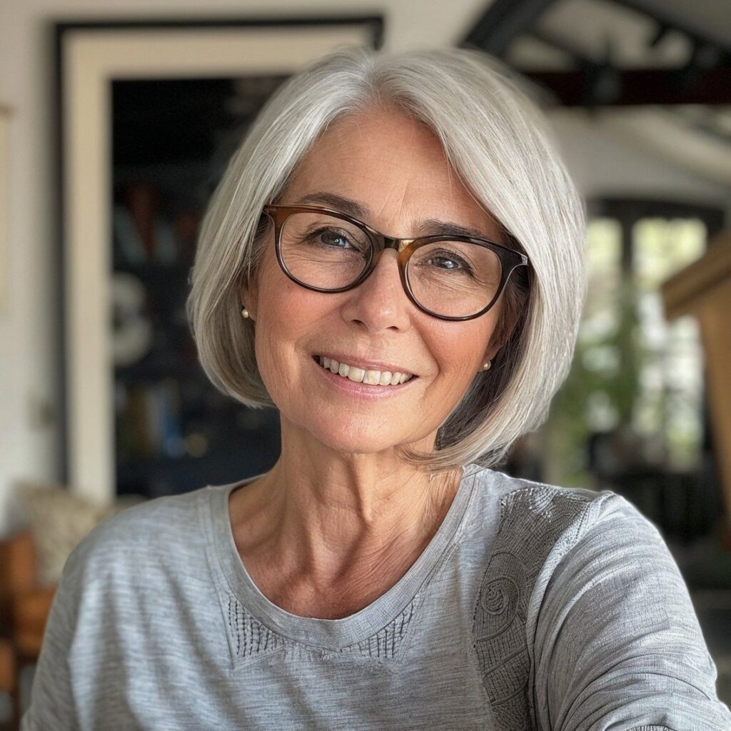 Hairstyles for Women Over 70 With Glasses