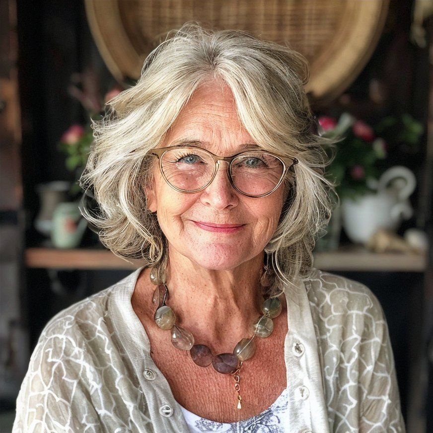 Hairstyles for Women Over 70 With Glasses