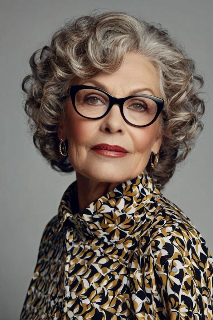 Hairstyles for Women Over 70 With Glasses