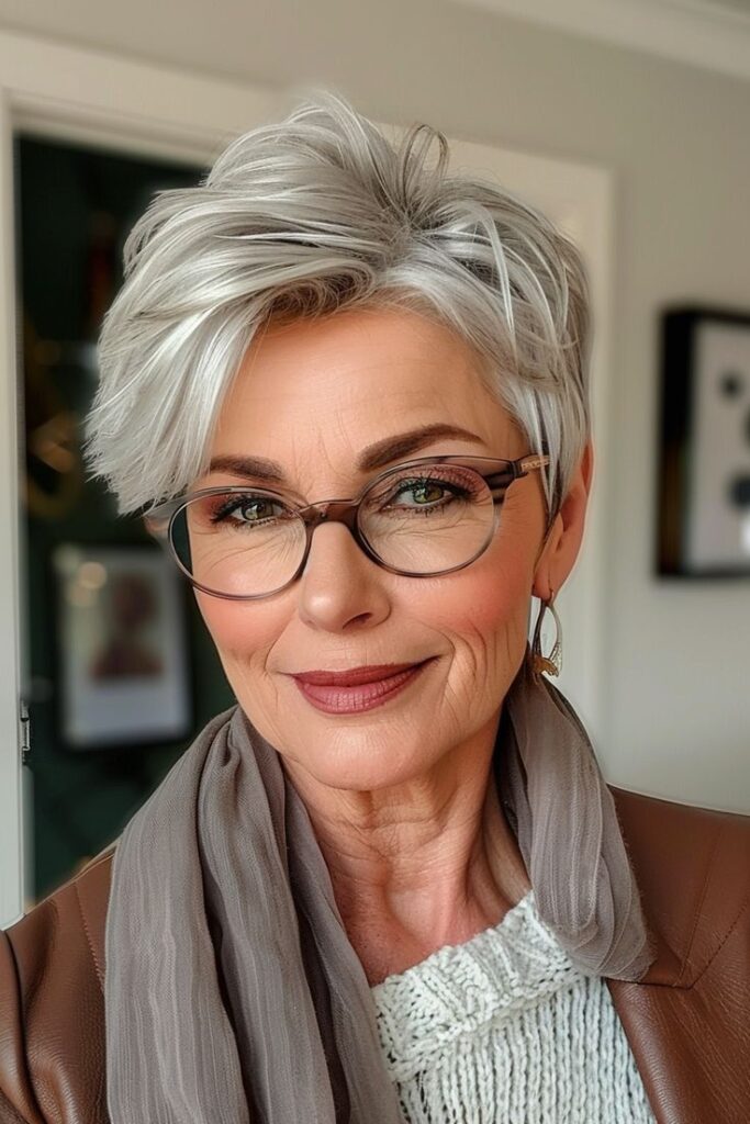 Hairstyles for Women Over 70 With Glasses