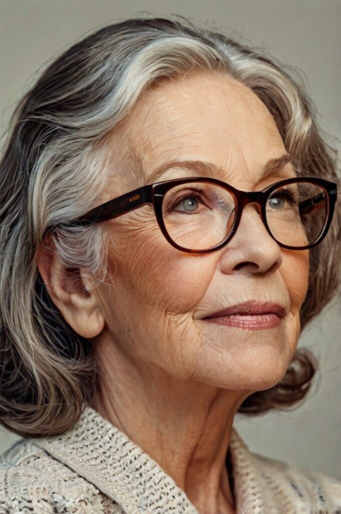 Hairstyles for Women Over 70 With Glasses