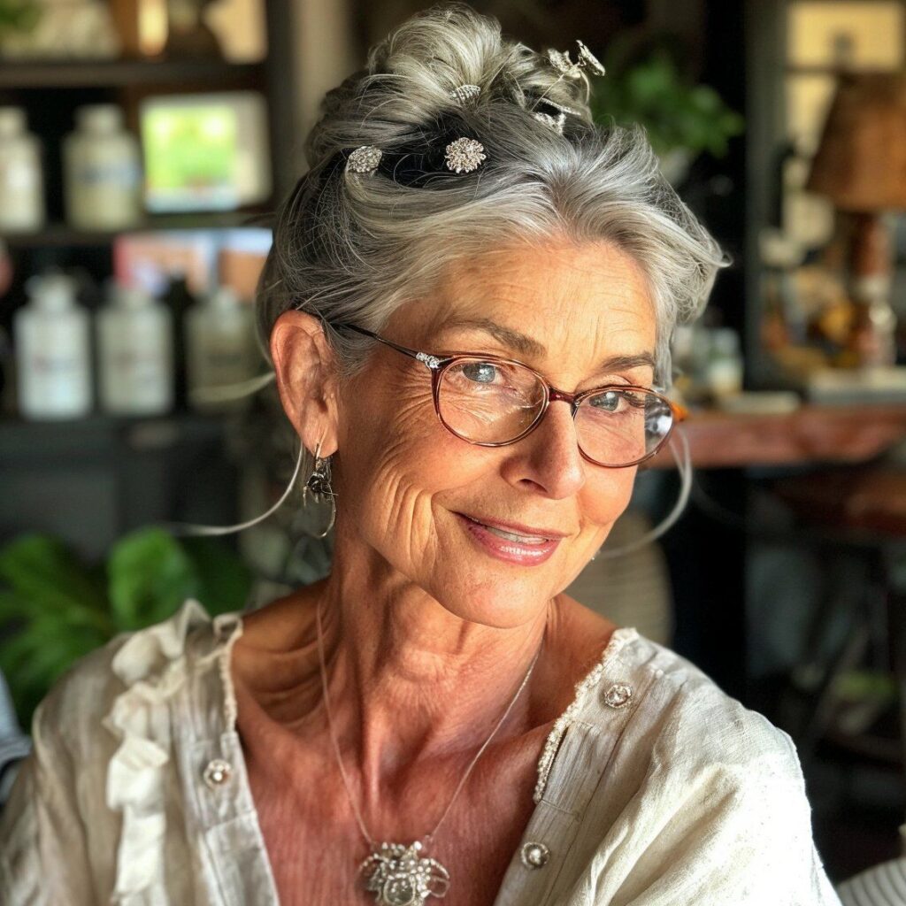Hairstyles for Women Over 70 With Glasses