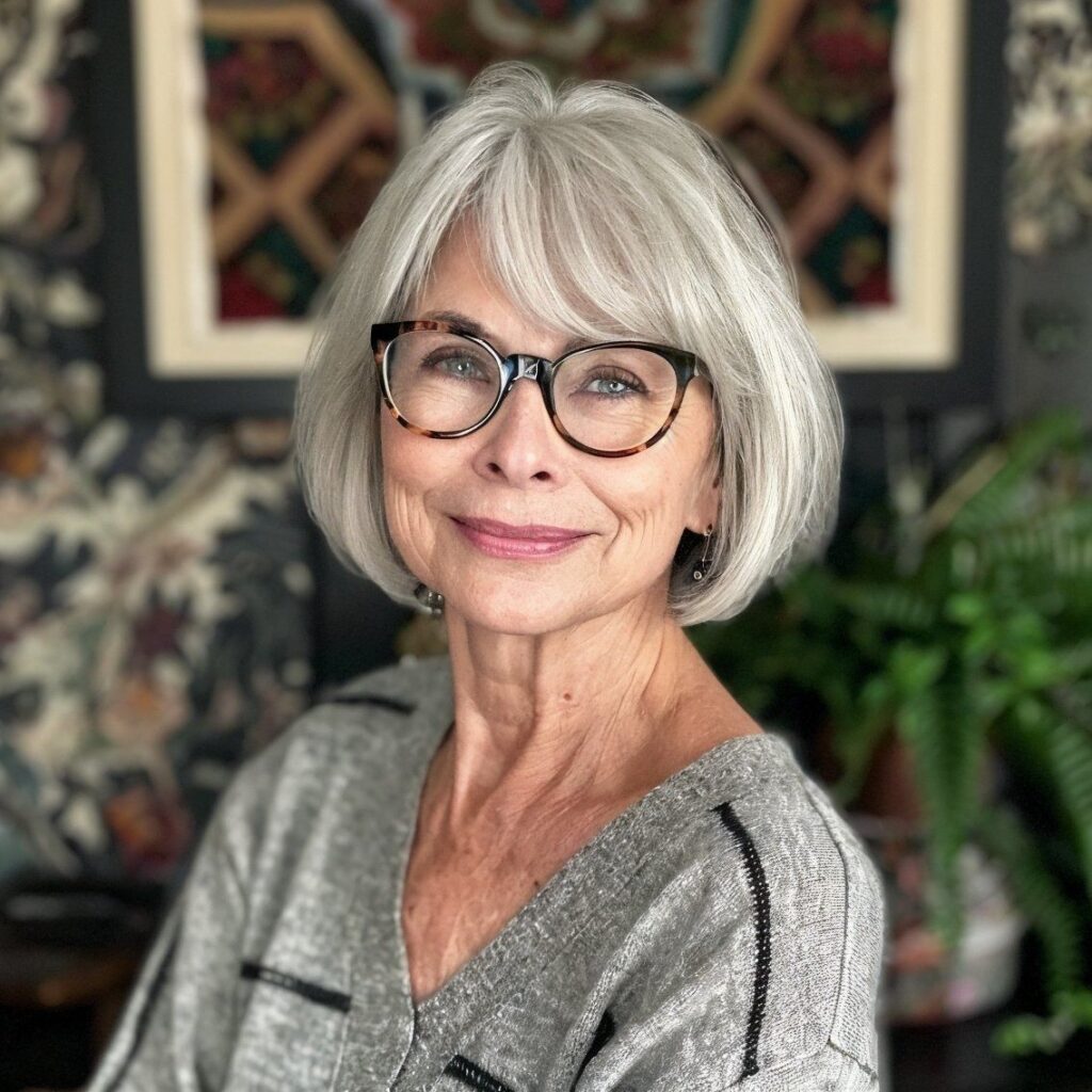 Hairstyles for Women Over 70 With Glasses