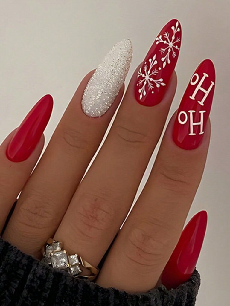 Red Christmas Nails