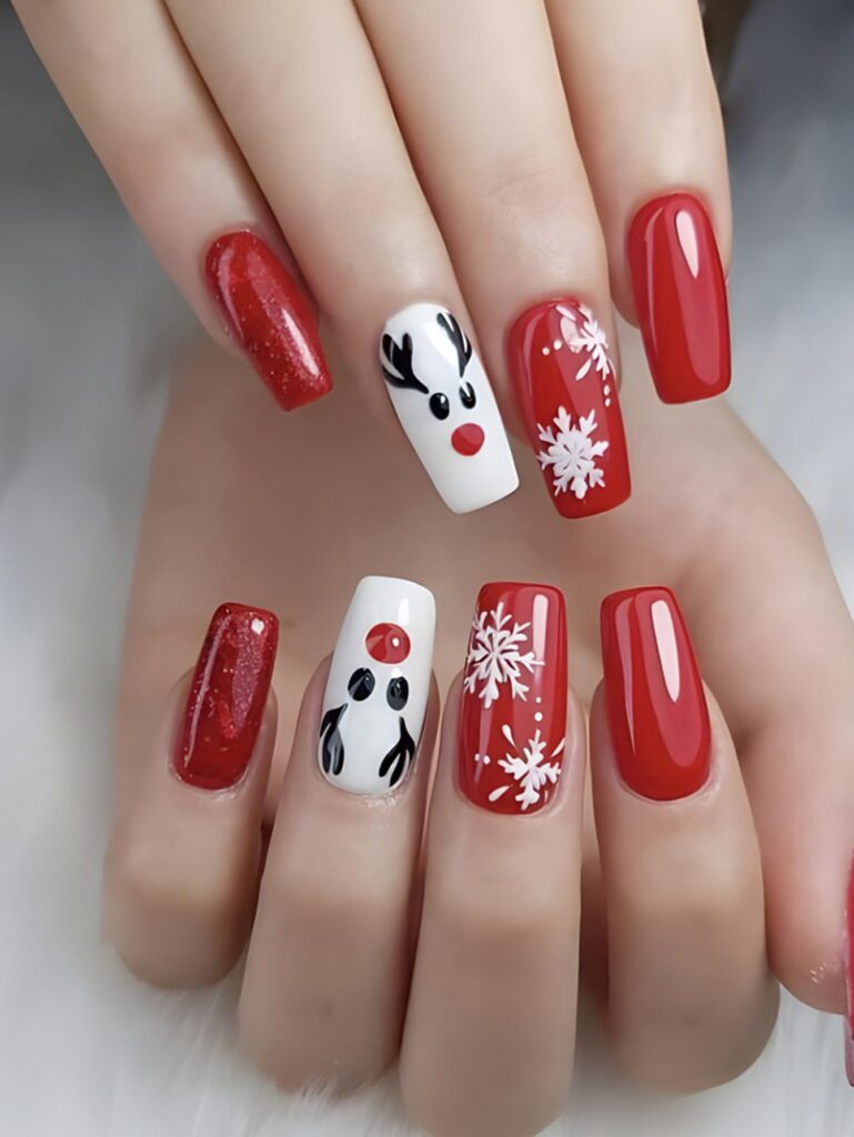 Red Christmas Nails