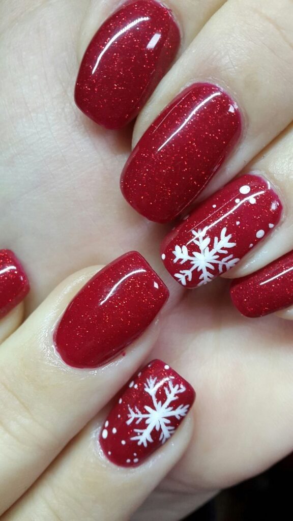 Red Christmas Nails