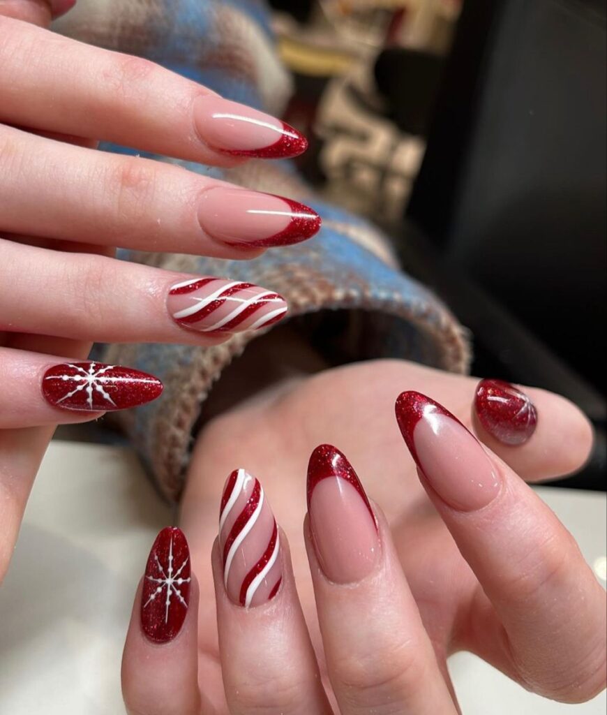 Red Christmas Nails
